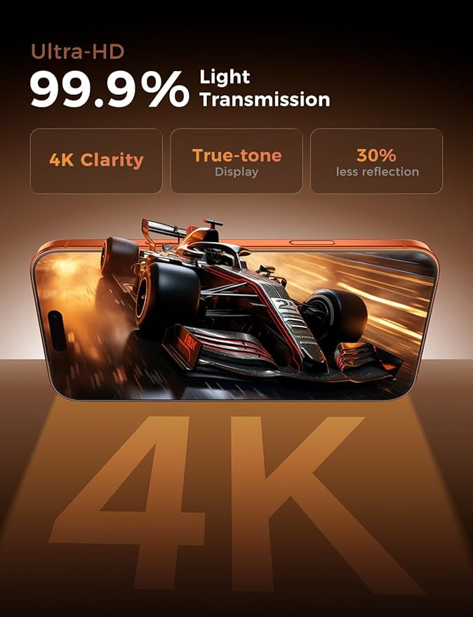 MAGIC JOHN 3rd Gen Upgraded for iPhone 17 Pro Max Screen Protector 6.9 Inch,HD Clear,Shatterproof Tempered Film,Auto Dust-Elimination,Bubble Free,Easy Installation,2 Pack