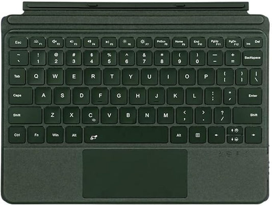 Keyboard for Surface Pro 7+ Pro 7 Pro 6 Pro 5 Pro 4 Pro 3, Portable Slim Type Cover for Surface Pro, Wireless Keyboard with Multi-Touch Trackpad,7 Color Backlit,Dark Green