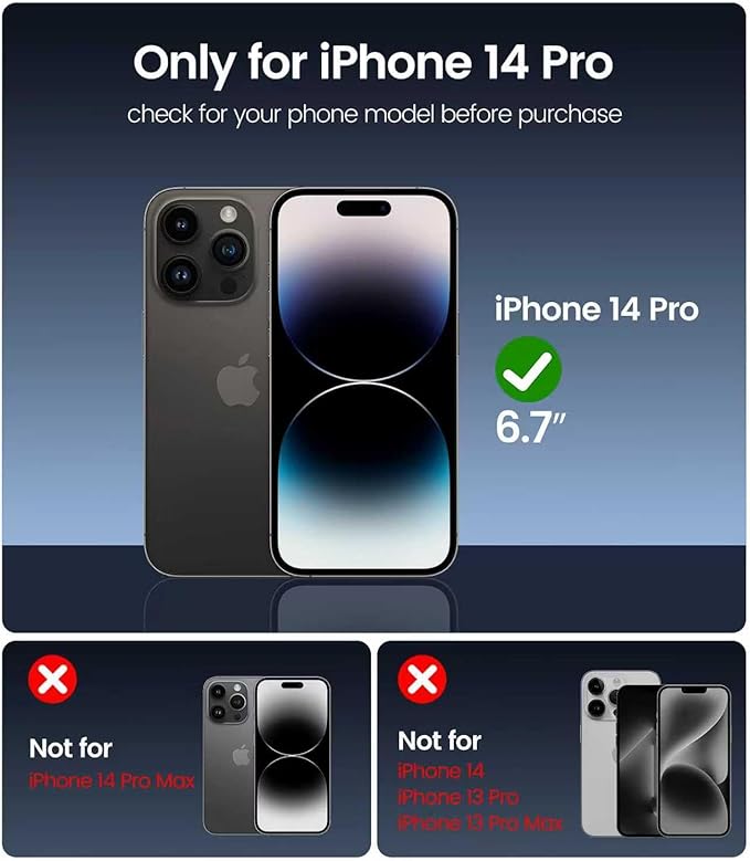 iGluz 4 Pack for iPhone 14 Pro Screen Protector with 2-Pack Camera Lens Protector[99.99%HD Clear][9H Tempered Glass][Bubble Free][Easy Installation][Smooth Touch][Anti-fingerprint],4+2 Dual Protection