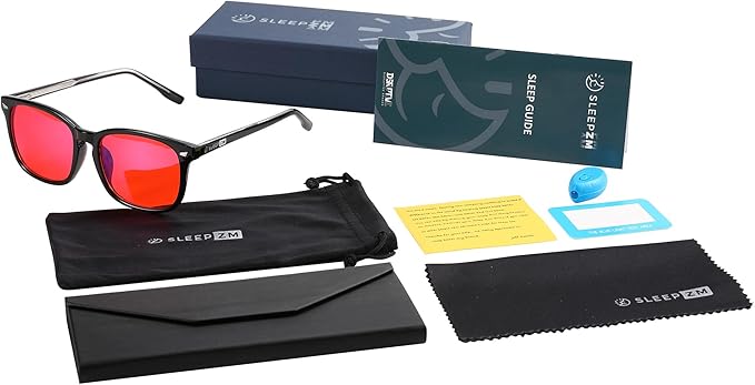 100% Blue Light Blocking Glasses - Women + Men - Better Sleep - Anti Eye Strain Protection - Computer Screens Gaming