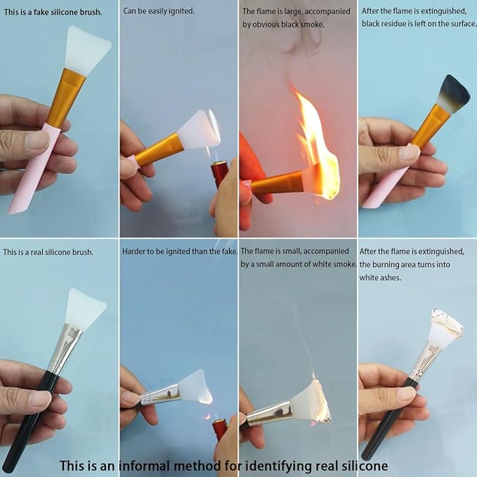 LORMAY 2 Pcs Silicone Face Mask Brush Applicator for Facial Mud, Clay Mask, DIY, Modeling Mask, Body Lotion, and BB CC Cream