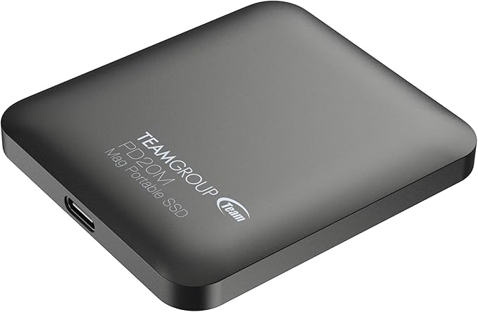 TEAMGROUP PD20M 1TB Magnetic External SSD Read up to 2000MB/s USB 3.2 Gen 2x2 Type-C 4K ProRes HDR Record iPhone 15&16 Pro Max,iPad TPSEG2001T0C108