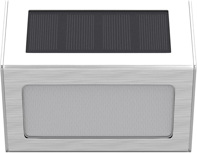 SOLPEX Solar Fence Lights, 12 Pack Solar Powered Deck Lights Outdoor Waterproof,4 LEDs Solar Step Lighting for Stair Stairway Patio Porch Pathway Walkway Garden (Cold White)