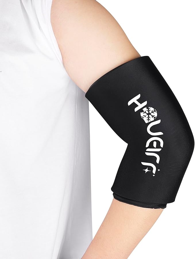 Knee Ice Pack Wrap with Compression Sleeve, Flexible Gel Ice Wrap for Knee, Elbow, Ankle, Foot, Reusable Hot & Cold Therapy for Injuries, Pain Relief, Meniscus, ACL, MCL Recovery -S
