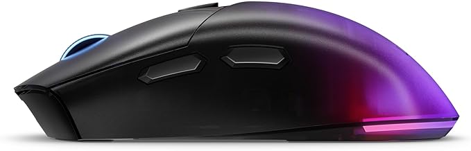 Lenovo Legion M410 Wireless RGB Gaming Mouse – 6 Button Palm Grip Mouse with 16,000 DPI, 53 Hour Rechargeable Battery, 2-Zone RGB Lighting, NVIDIA Reflex Compatible