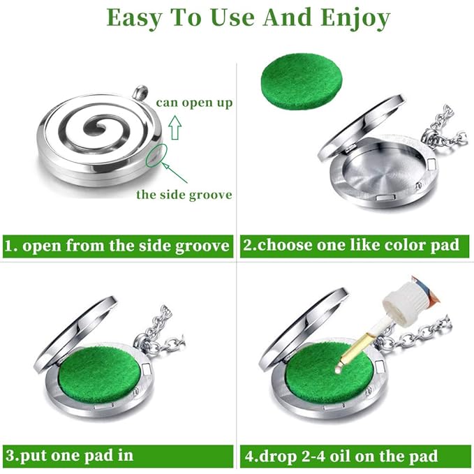 Dog Paw Essential Oil Diffuser Necklace - Aromatherapy Charm Locket Stainless Steel Chain Diffuser Pendant Jewelry for Women Men Teen Birthday Christmas