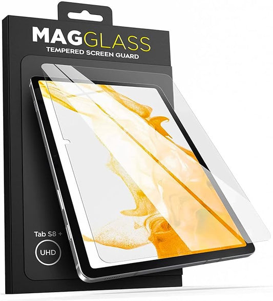 magglass Tempered Glass for Galaxy Tab S8 Plus/Tab S9 Plus Screen Protector (Samsung Tab S8+ & S9+)
