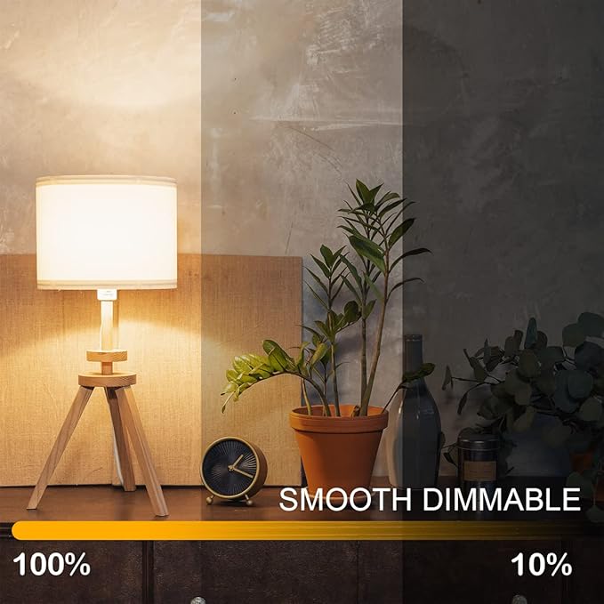 LED Light Bulb 10W Equivalent(60W) Dimmable A19 LED Bulbs, Daylight 2700K Warm White, Energy Efficient, Longer Life, Standard E26 Base, 810 Lumens, 6 Pack