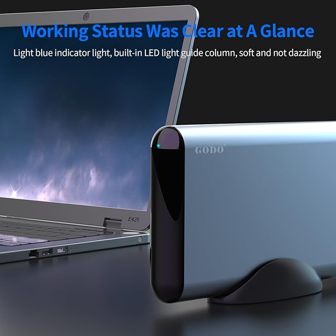 GODO SAS to USB 3.0 Hard Drive Adapter,SAS/SATA Hard Drive Enclosure Reader Docking Station for 3.5 inch HDD SSD with 12V/3A Power Adapter,Support up to 20TB and UASP Tool Free