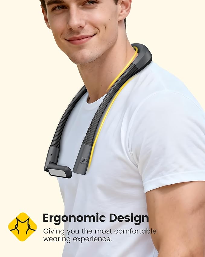 Glocusent Book Light, 100Hrs Long Lasting Rechargeable Reading Light, 5 Colors & Stepless Dimming Neck Light - Perfect Book Lights for Reading at Night, Knitting, Book Lovers Gifts