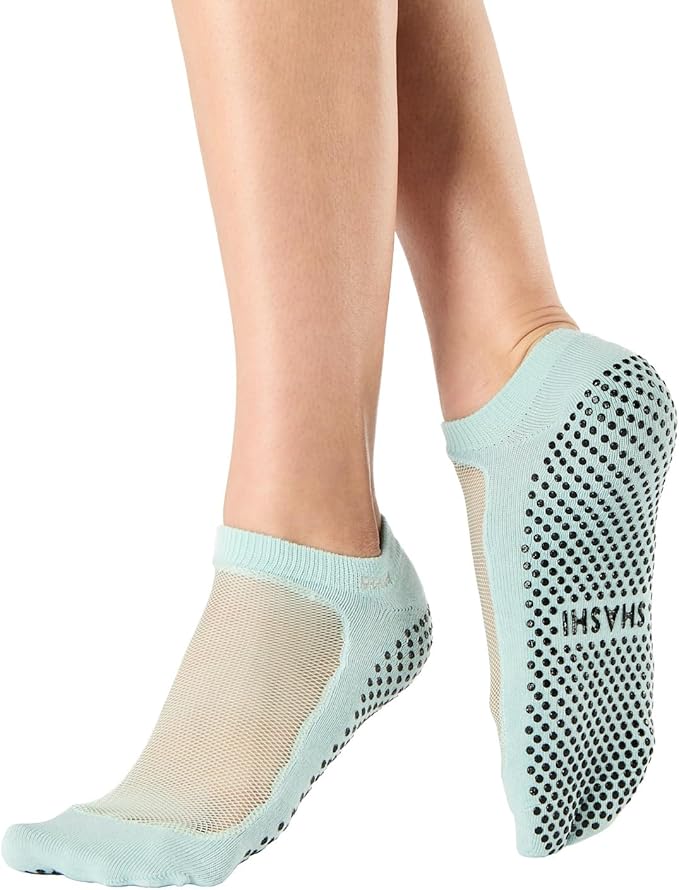 SHASHI Mesh Socks for Women – Stylish, Full-Coverage Non Slip Socks for Barre, Yoga and More