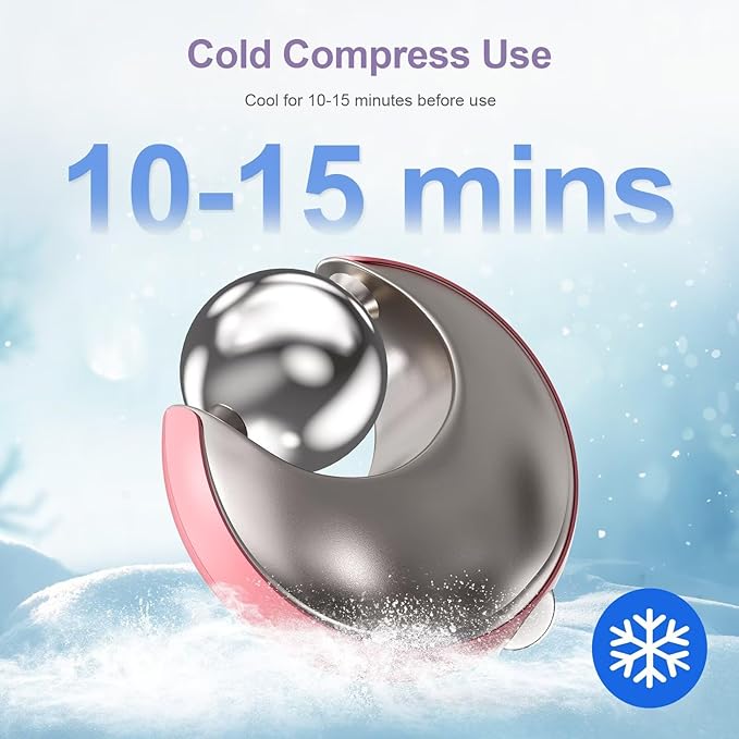 Ice Roller for Face Women - Ergonomic Facial Ice Roller for Full Face Care