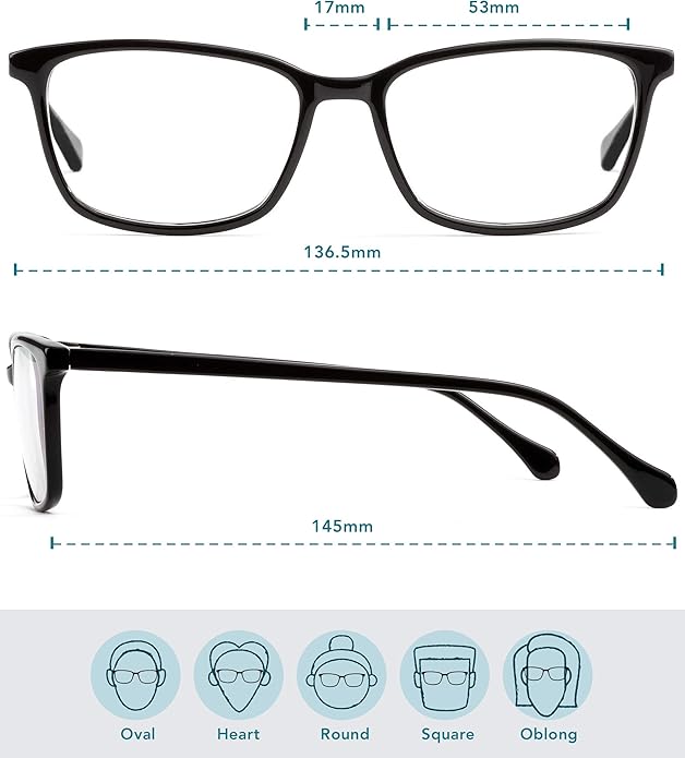 Felix Gray Faraday Blue Light Glasses for Women, Blue light glasses Men – Sleep & Wellness Support, Eye Strain Relief