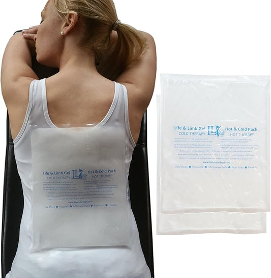 Hot and Cold Thermal Therapy Gel Ice Pack Medium 10" x 12" By Life & Limb Gel (2)