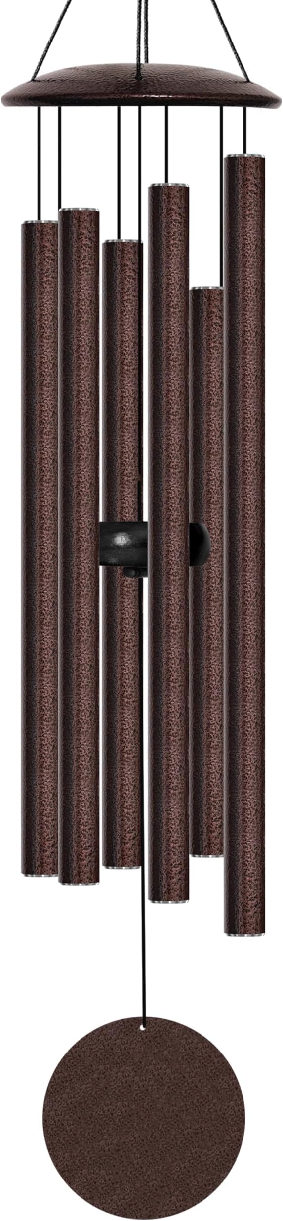 32" Wind Chimes for Outside with Clear & Crisp Sound, Coolest Metal Windchimes Outdoors with Pine Wood Striker, Unique Gift for Mom, Garden Decoration(Frosted Brown)