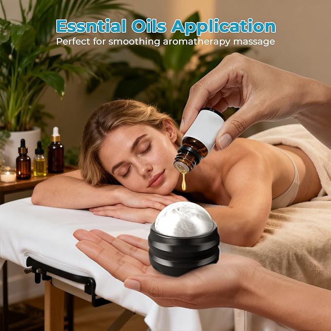 Massage Roller Ball,2-Pack Handheld Massage Therapy and Relax Tool for Sore Muscles,Joint Pain Relief Relaxing,Full Body Deep Tissue Massage