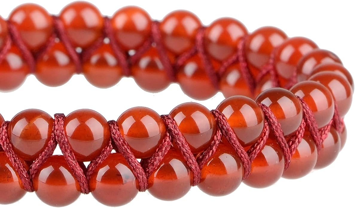 MASSIVE BEADS Double Layer Natural Chakra Healing Power Crystals Macrame Bracelet Yoga Stone Beads Gemstone Meditation Relax Anxiety Bangle for Unisex Women Men