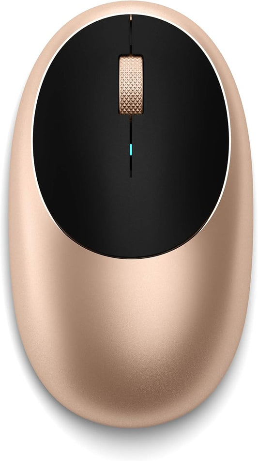 Satechi M1 Wireless Bluetooth Mouse, USB-C Rechargeable, Compact & Portable, for MacBook Air/Pro M4, iPad Air/Pro M4/M3, iPad mini, Mac mini, iMac & Windows - Gold