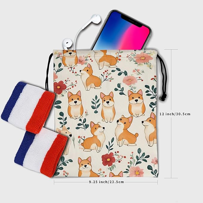 Nerxy Pet Gymnastics Grip Bag Dog Cat Drawstring Grip Bags Puppy Shoe Bag Gym Storage Pouch