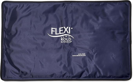 FlexiKold Extra Large Gel Soft Flexible Ice Pack for Injuries – Ice Compress, Ice Pad, & Flat Ice Wrap for Post Surgery for Injuries of Shoulder, HIPS & Full Back – XL – Oversize 13” x 21.5”
