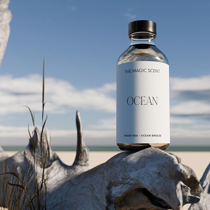 Ocean Diffuser Oil - Hotel & Home Luxury Scents Inspired by Bali Resort - Oil Scents for Home Designed for Use in All Diffusers - 16.9 fl oz, 500 mL