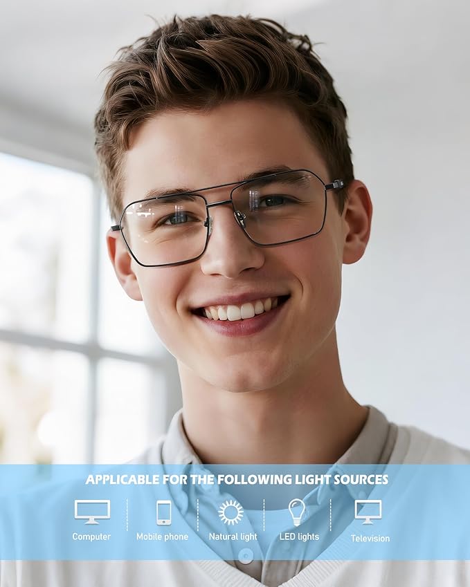 ANYLUV Blue Light Glasses Men/Women, Blue Light Blocking Glasses, Computer Screen Blocker Eyes Protection Glasses