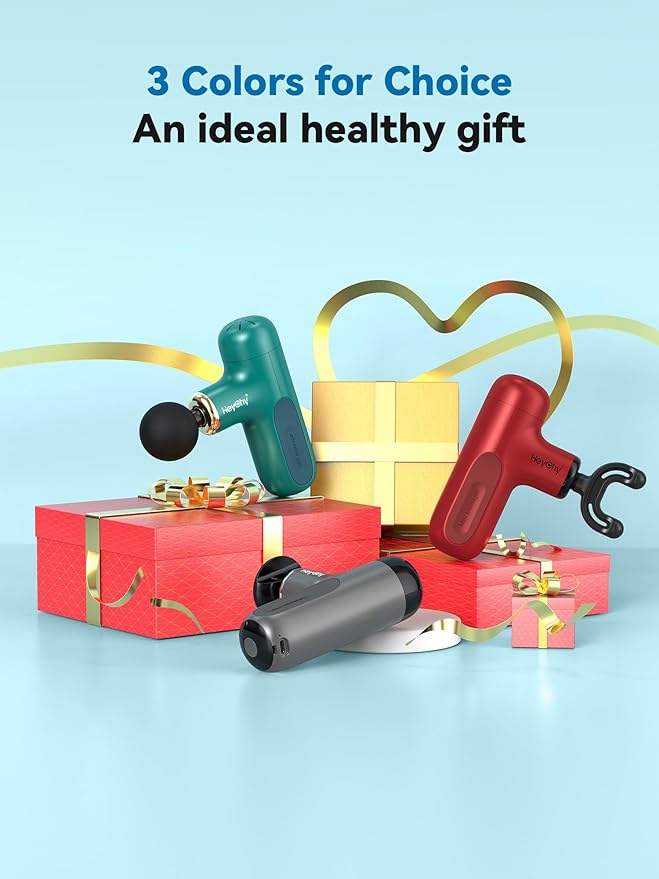 Super Mini Massage Gun, Percussion Deep Tissues Muscle Massager, Compact Sports Travel Massage Gun, Portable Handheld Massager for Office Gifts for Her, Home, Athletes