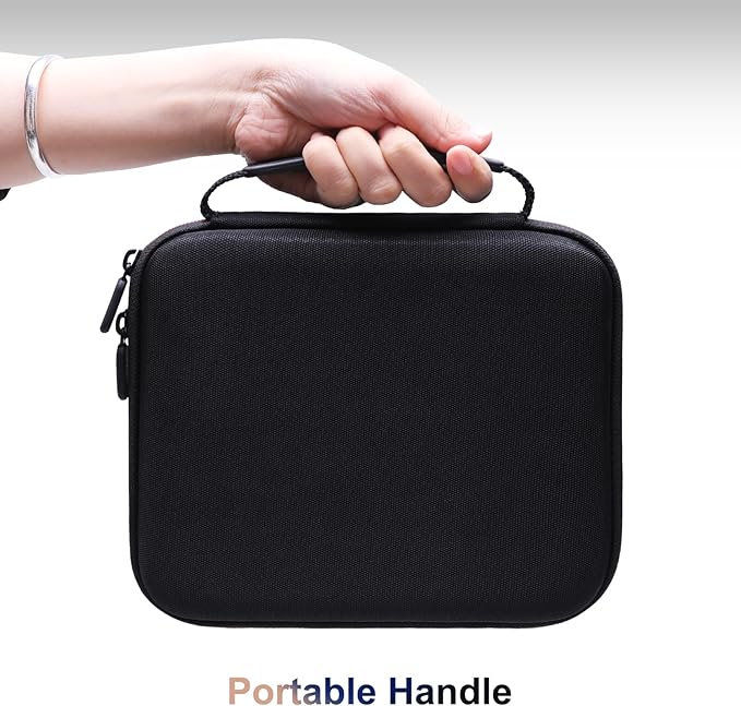 LTGEM Massage Case Compatible with TheraGun Relief Handheld Percussion Massage Gun/Neck/Back/Leg/Shoulder Massage Gun - Travel Protective Carrying Storage Bag, Black (Case Only)