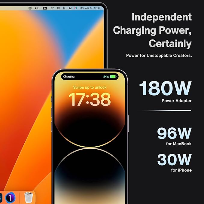 iVANKY FusionDock Max 1 Dual Thunderbolt 4 Chips, 20-in-1 Quad 6K@60Hz Monitor MacBook Docking Station, 40Gbps Dock for Mac M1/M2/M3 Pro/Max, 2HDMI 2.0, 96W PD, 10Gbps USB, 2.5 GbE, Silver