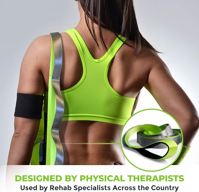 Gradient Fitness Stretching Strap for Physical Therapy, 12 Multi-Loop Stretch Strap 1.5" W x 8' L, Neoprene Handles, Physical Therapy Equipment, Yoga Straps for Stretching, Leg Stretcher.
