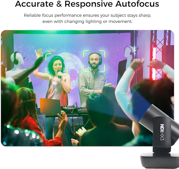 RGBlink NDI PTZ Camera with 20X Zoom, AI Auto-Tracking, HDMI SDI USB 3.0 Live Streaming Kit for Church, School Events, Online Classes & Sports – Includes Wall Mount & Remote | Supports NDI HX2 & HX3