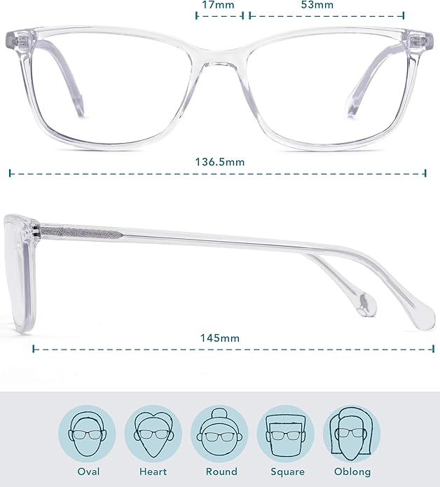 Felix Gray Faraday Blue Light Glasses for Women, Blue light glasses Men – Sleep & Wellness Support, Eye Strain Relief