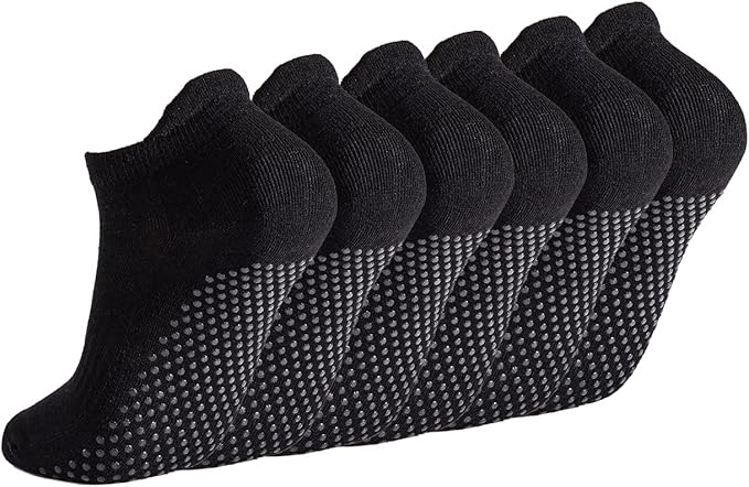 Breslatte Grip Socks Pilates Socks with Grips for Women Non Slip Grippers Womens