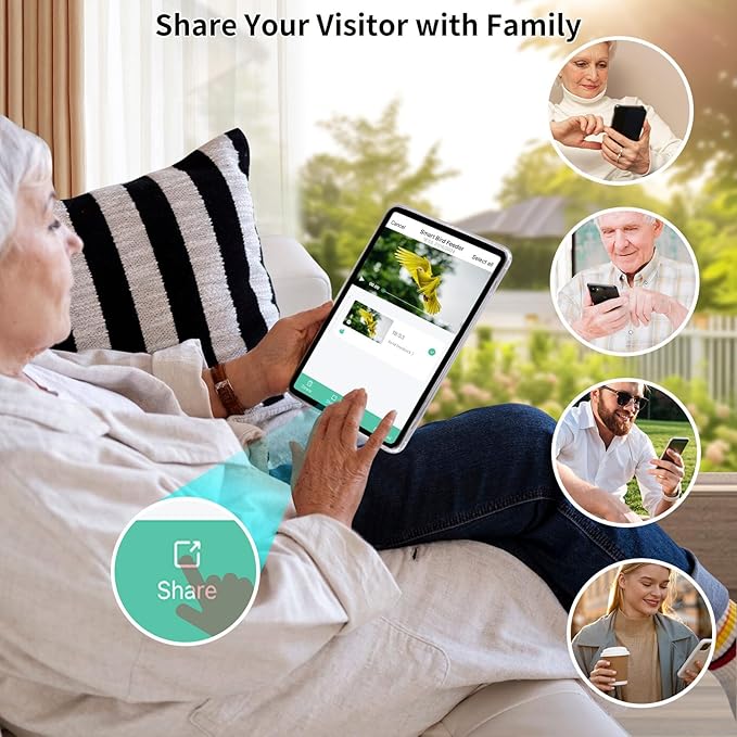 Bird Feeder with Camera, Smart AI Bird Breed Recognition,Birds Motion Detection with Real Time Notice, Solar Powered Auto Capture Bird Watching WiFi Camera,Gifts for Birdlover,Family,SkyBlue