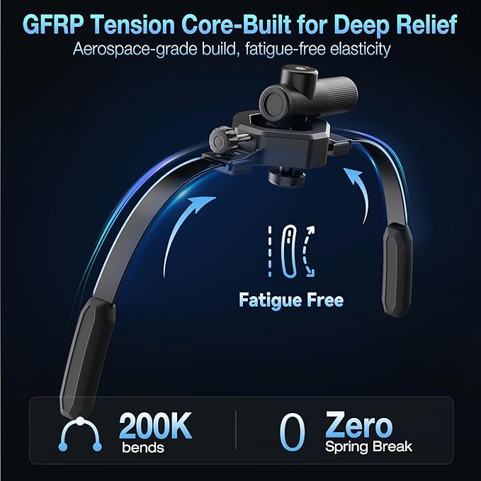 Massage Buddy Back Relief Bundle - Bonus Massage Gun Included for Hard -to-Reach Muscle Pain, Shoulders, Lower Back and Neck Massager