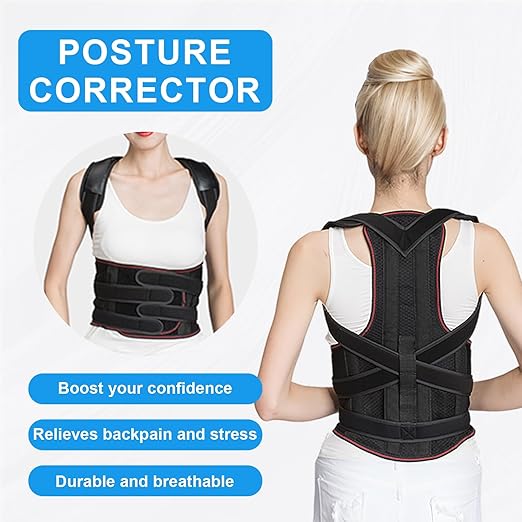 Posture Corrector for Men and Women,Back Brace and Neck Stretcher for Scoliosis and Poor Posture in Teens,Breathable Mesh Back Support Belt,Back Straightener(XXX-Large)