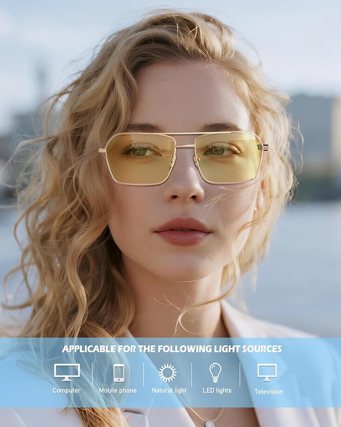 ANYLUV Blue Light Glasses Men/Women, Blue Light Blocking Glasses, Computer Screen Blocker Eyes Protection Glasses