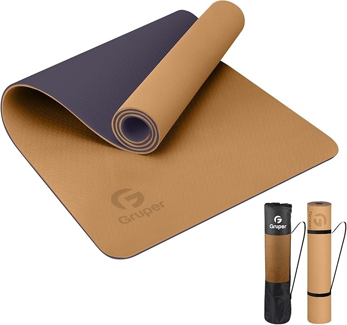 Yoga Mat Non Slip, Eco Friendly Fitness Exercise Mat with Carrying Strap,Pro Yoga Mats for Women,Workout Mats for Home, Pilates and Floor Exercises