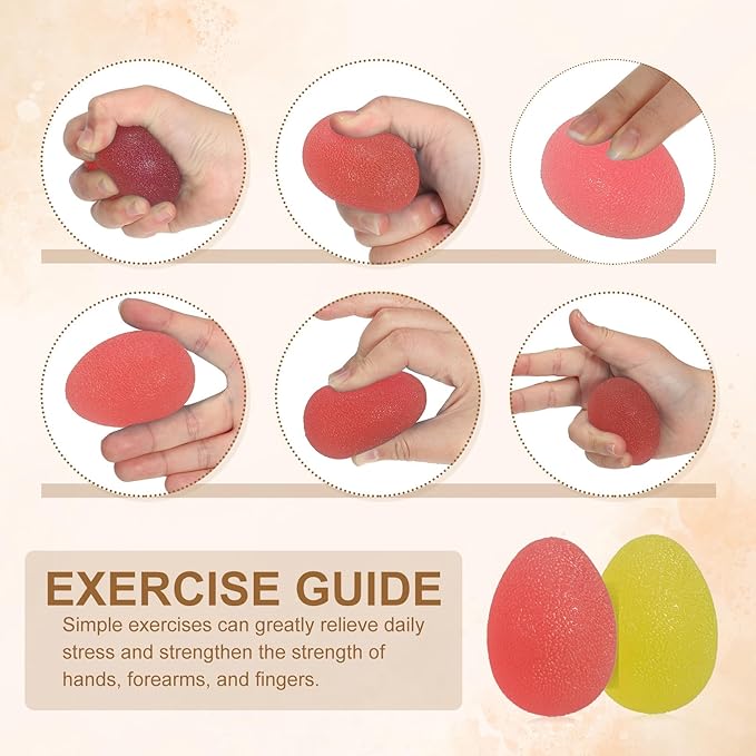 PATIKIL Hand Exercise Ball, Squeeze Ball Stress Ball for Adults Grip Strengthening Occupational Equipment