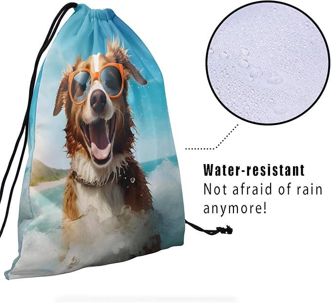 Nerxy Pet Gymnastics Grip Bag Dog Cat Drawstring Grip Bags Puppy Shoe Bag Gym Storage Pouch