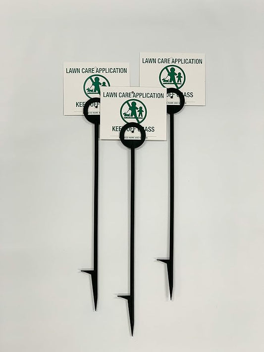 Lawn Treatment Application Stakes & INDIANA Signs (Premium Style Stakes / 500 pc. Pack)