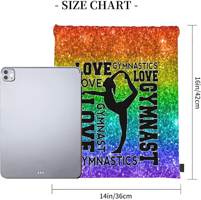 Gymnastics Drawstring Backpack Gym String Bag Drawstring Sackpack Sport For Womens Mens