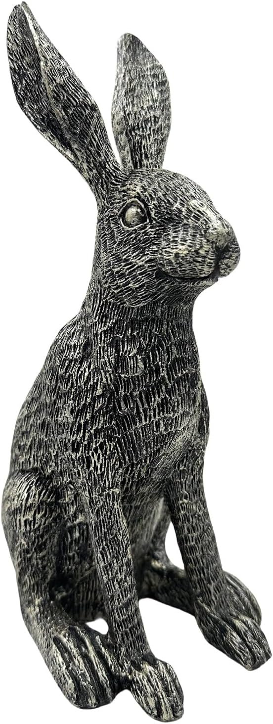 Charming Resin Rabbit Statue - 10.2-inch Decorative Figurine for Home & Garden, Modern Art Sculpture with Intricate Details, Perfect for Shelves, Tables, or Gardens