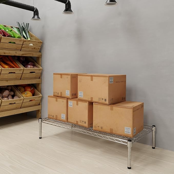 21" Deep x 42" Wide x 8" Height Wire Shelving Kit | 1-Tier | NSF Commercial Storage Rack Unit