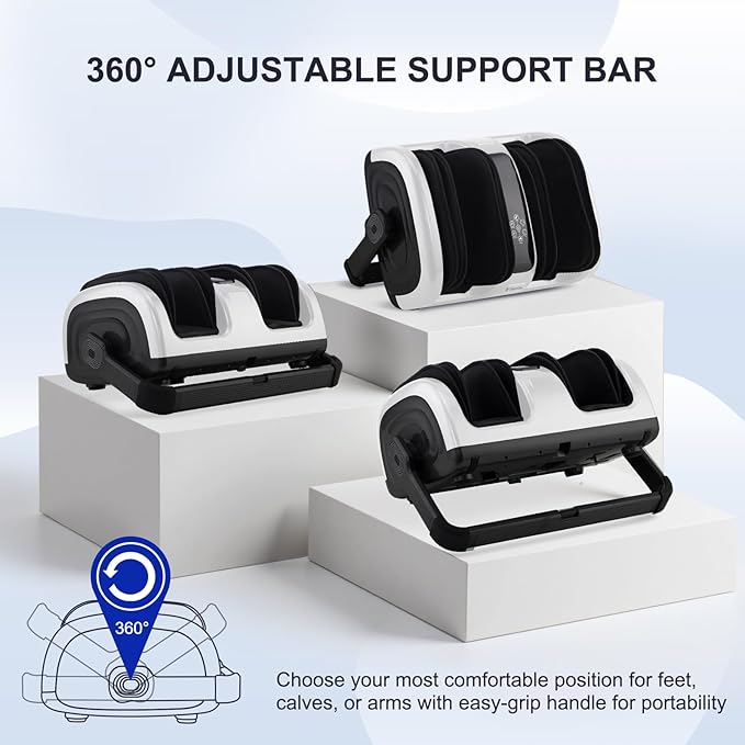 Shiatsu Foot Massager with Heat, Feet Massager for Neuropathy, Plantar Fasciitis and Pain Relief, Deep Kneading and Rolling Massage for Feet/Calf/Leg/Ankle,Gifts for Women Men