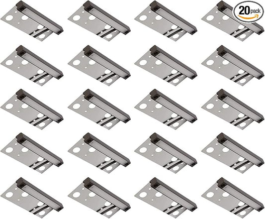 GKOLED 20-Pack Frosted Lens Hardscape Light, UL Listed, 6.8 Inches Long, Integrated 2700K LED Lighting Source, Landscape LED Step Lights, Solid Die-cast Aluminum Housing, Low Voltage 12V AC/DC