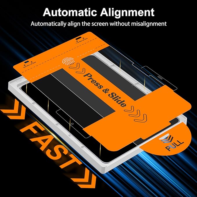 SPARIN 2 Pack Screen Protector for iPad Air 13-inch M3 M2 (2025&2024), Tempered Glass with Easy Application Tray, Case Compatible, Anti-Scratches, High Definition