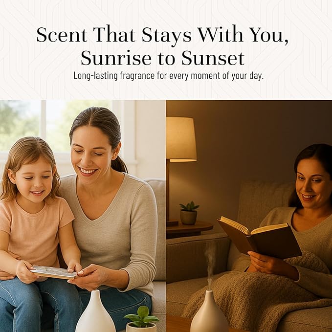 P&J Trading Cozy Home Set of 6 Fragrance Oils - Brown Sugar, Apple Pie, Coffee Cake, Café Mocha, Leather, Hot Chocolate Scented Oils for Candle Scents, Soap Making, Diffuser Oil