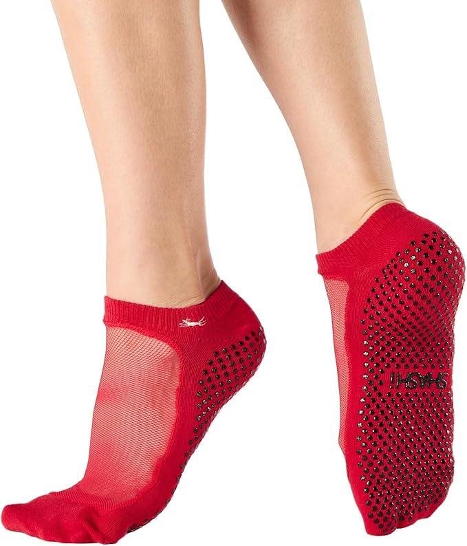 SHASHI Mesh Socks for Women – Stylish, Full-Coverage Non Slip Socks for Barre, Yoga and More