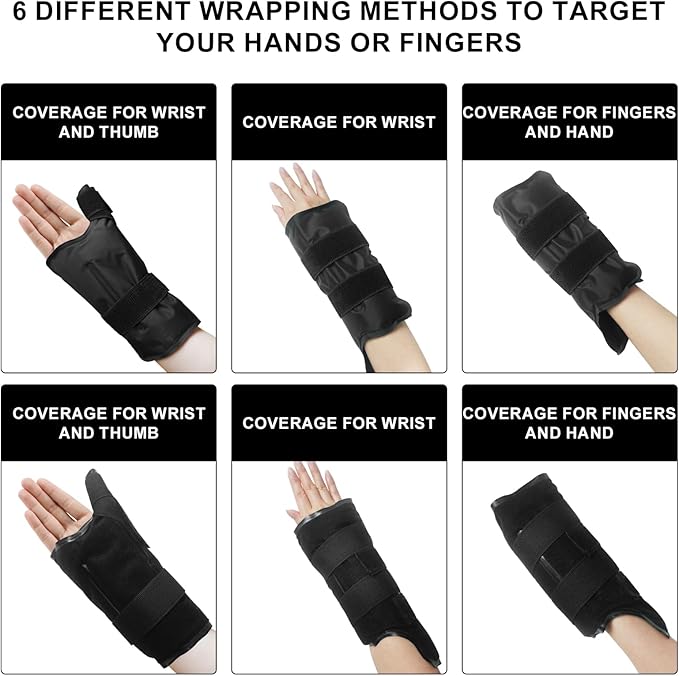 Wrist Ice Pack Wrap, Gel Compression Support, Flexible Hot & Cold Brace for Hand Injuries Reusable, Rheumatoid, Tendinitis, Swelling, Carpal Tunnel, Arthritis, Cold Pack for Pain & Muscle Therapy